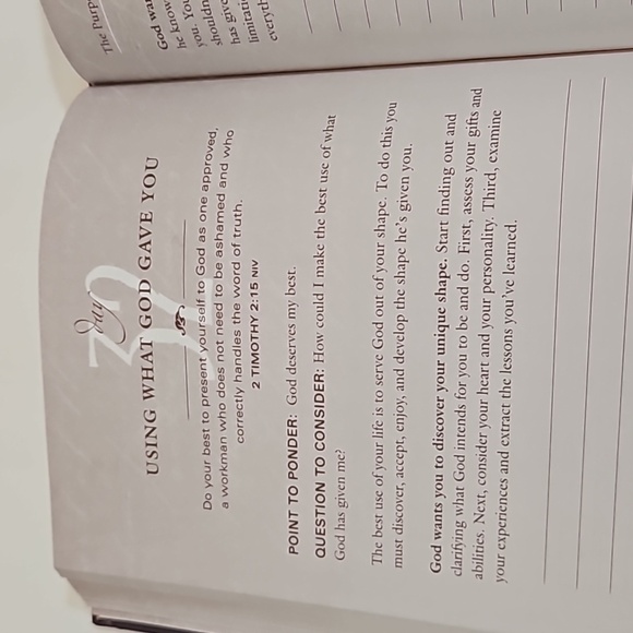 The Purpose Driven Life Journal Rick Warren  Inspirio Prayer Book 2002 - Picture 15 of 17